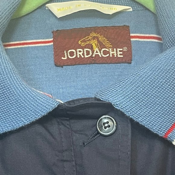 Jordache Navy Blue Full Zip Jacket Women's Large Lined Inner Made in Hong Kong - Picture 5 of 7